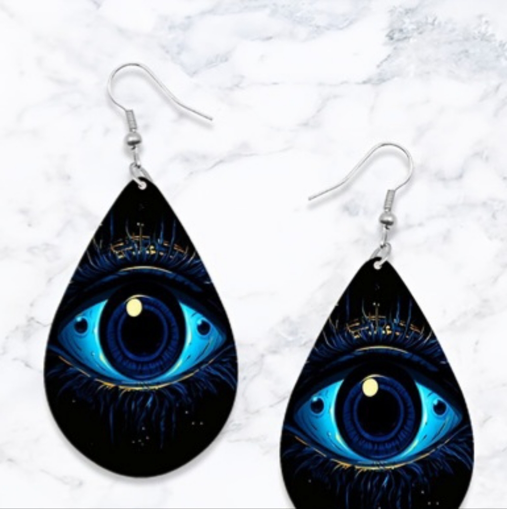 Blue Eye  Earrings